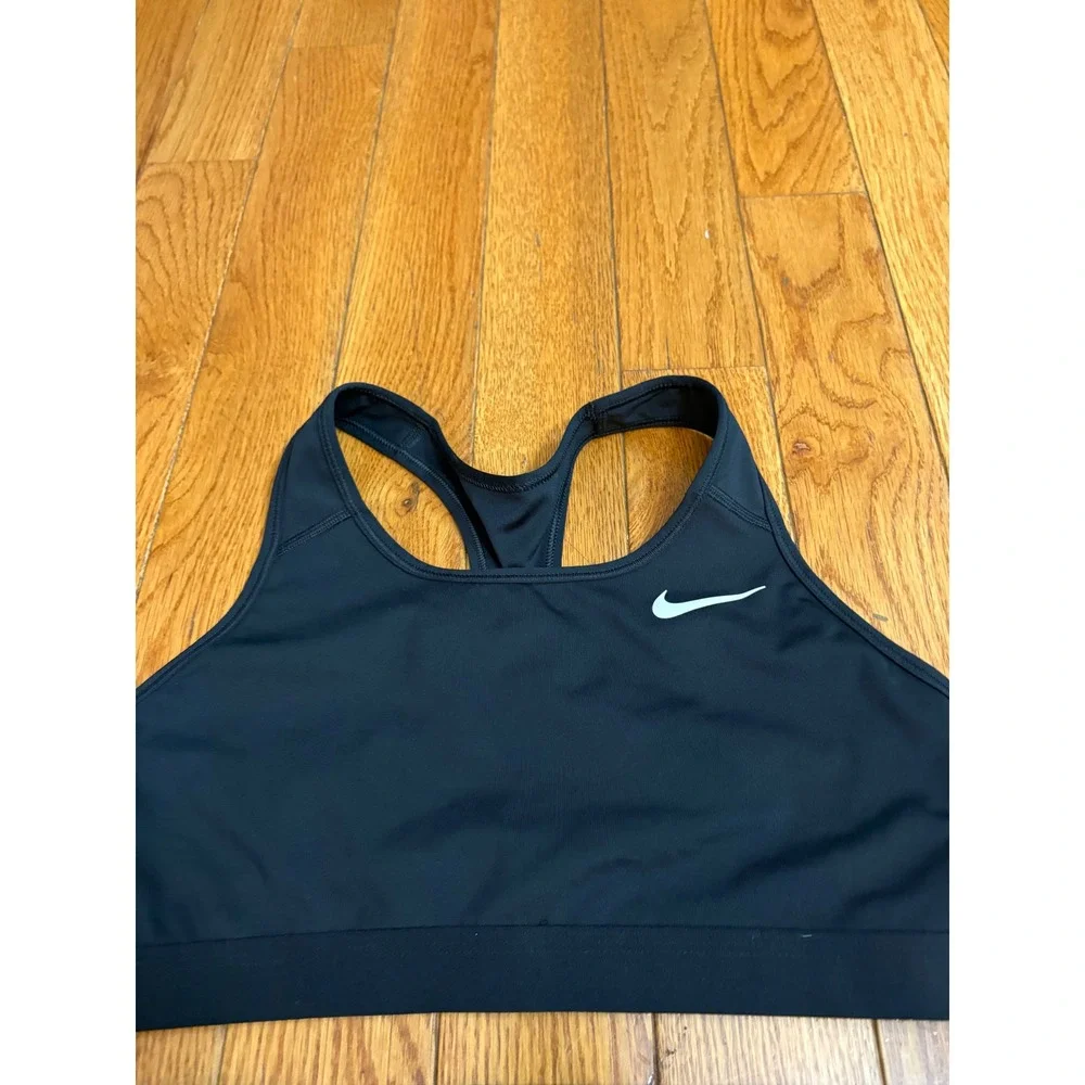 Nike Pro Womens Black Sports Bra and Compression Shorts Matching Set size large